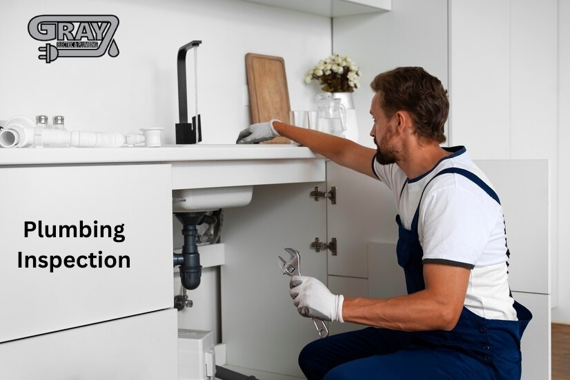 Plumbing Inspection - A plumbers Working